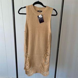 NWT TouchDolls knit distressed dress